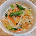 ちび☆あず's cooksnap of when they made 小松菜ともやしのナムル.