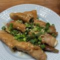 ＊＊まゆゆ＊＊'s cooksnap of when they made なすの肉巻き。定番の甘辛味☆.
