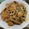 momomac☆'s cooksnap of when they made 鶏ももとレンコンの味噌バター炒め.