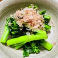 kinniko's cooksnap of when they made アスパラ菜のお浸し.