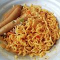 悠喜ママ's cooksnap of when they made 汁無し辛ラーメン♪.