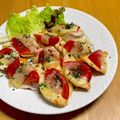 ルぴあ's cooksnap of when they made 鶏肉のトマトチーズ焼き.