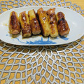 ボブナナ's cooksnap of when they made 照りっと甘辛♪ソーセージちくわの甘辛焼き.