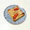 みさきっちん♪'s cooksnap of when they made カニカマと青海苔のチーズトースト.