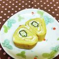 龍青空ママ's cooksnap of when they made お弁当に～海苔巻きチーズ入り卵焼き.