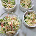 toumi's cooksnap of when they made 豆苗とカニカマ卵の\マヨ和え/.