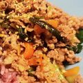 ○みきお○'s cooksnap of when they made 簡単！ひき肉のスタミナ丼（人参ニラなど）.