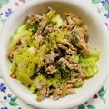 チェックのミニくま's cooksnap of when they made 豚肉とキャベツの丼.