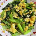 ふぅ＆かず's cooksnap of when they made 小松菜とたまごとじゃこの炒め✿.