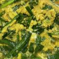 くりはんな's cooksnap of when they made ちょと甘めニラの卵とじ（ニラ玉）.
