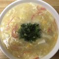 かおり♡♡♡'s cooksnap of when they made とろみつき！かに玉豆腐の中華風スープ.