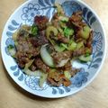 bolan185's cooksnap of when they made 牛肉とセロリのオイスターソース炒め.