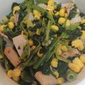 precious☆'s cooksnap of when they made お弁当♡ハムほうれん草コーンのバター炒め.
