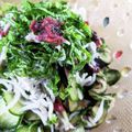mufuron's cooksnap of when they made なす&きゅうり&大葉の梅肉しらす和え.