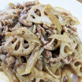 mufuron's cooksnap of when they made 簡単10分♪豚こまとれんこんの生姜焼き.