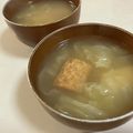 papikun's cooksnap of when they made 春キャベツと厚揚げの味噌汁.
