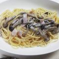 roll21's cooksnap of when they made ベーコンとしめじのクリームパスタ.