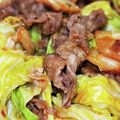 conmiwa's cooksnap of when they made 超簡単・春キャベツと牛肉のキムチ炒め.