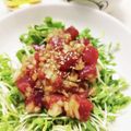 クックE662AA☆'s cooksnap of when they made ハワイアン☆ポキ丼（まぐろの漬け丼）.