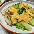 chocoraママ's cooksnap of when they made ブロッコリーとちくわと卵の中華風炒め.