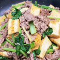 jo2☆'s cooksnap of when they made 牛バラと厚揚げのオイスターソース炒め.