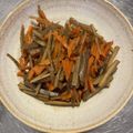ピーナッツ子♪'s cooksnap of when they made ピリ辛　人参・ごぼう・蒟蒻のきんぴら.