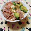 ﾁｲﾁｬﾝﾏﾏ's cooksnap of when they made アボカドとベーコンのペペロン丼.