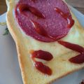 まーく71's cooksnap of when they made ღボロニアソーセージღトースト.