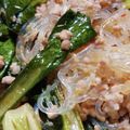 monjimari's cooksnap of when they made 小松菜がうまーい！簡単チャプチェ？.