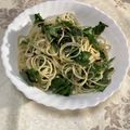 明日の風☆'s cooksnap of when they made 簡単！おいしい！三つ葉のサラスパ.