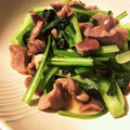 クック☆やーっ！'s cooksnap of when they made 小松菜と砂肝のオイスターソース炒め.