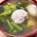 Nya6nya6's cooksnap of when they made 簡単★ほうれん草とふわふわ肉団子スープ.