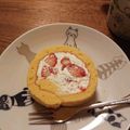 ハチワレねこ's cooksnap of when they made いちごの春色ロールケーキ.