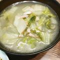 ばたみそーぱん☆'s cooksnap of when they made お餅消費に☆白菜とベーコンの食べるスープ.