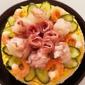 だんこいもころ's cooksnap of when they made ひな祭り☆お祝いに☆寿司ケーキ.