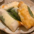 ONE★MAYU★'s cooksnap of when they made ササミとチーズのライスペーパー揚げ.