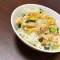 まりのすけ0628's cooksnap of when they made 簡単混ぜるだけ☆鮭と小松菜と卵の混ぜご飯.