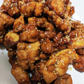 JUNCONIQ's cooksnap of when they made 鶏の甘酢唐揚げ。唐揚げの甘酢ごまダレ。.