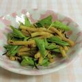 umemodoki's cooksnap of when they made 簡単！おいしい！三つ葉のサラスパ.