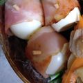 3児のマミママ's cooksnap of when they made お弁当・ウズラ卵のベーコン巻き♪.
