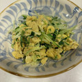 ♡maixxtm♡'s cooksnap of when they made 水菜の大量消費に！水菜と卵の中華風炒め.