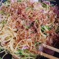 ＊＊カヲル＊＊'s cooksnap of when they made 豆苗とベーコンの和風パスタ.