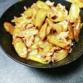 himeKK's cooksnap of when they made 簡単☆豚肉とごぼうの炒め物.