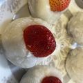 ♡ケンケン♡'s cooksnap of when they made パック餅で作る！いちご大福.