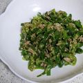 まる楠's cooksnap of when they made ネギの青い部分とシーチキンのポン酢和え.