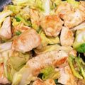 なーなちゃん's cooksnap of when they made キャベツと鶏胸肉炒め♪レモンバターソース.