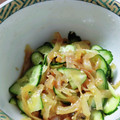♥おきるか♥'s cooksnap of when they made くらげときゅうりの中華サラダ.