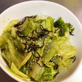 クックG6EOKH☆'s cooksnap of when they made 簡単副菜⭐レタスと塩昆布のごまポン和え⭐.