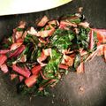みちばたの花's cooksnap of when they made スイスチャードは絶対ベーコンとバター炒め.