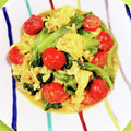 きゃんでぃ×2's cooksnap of when they made トマト卵レタスの炒め物.